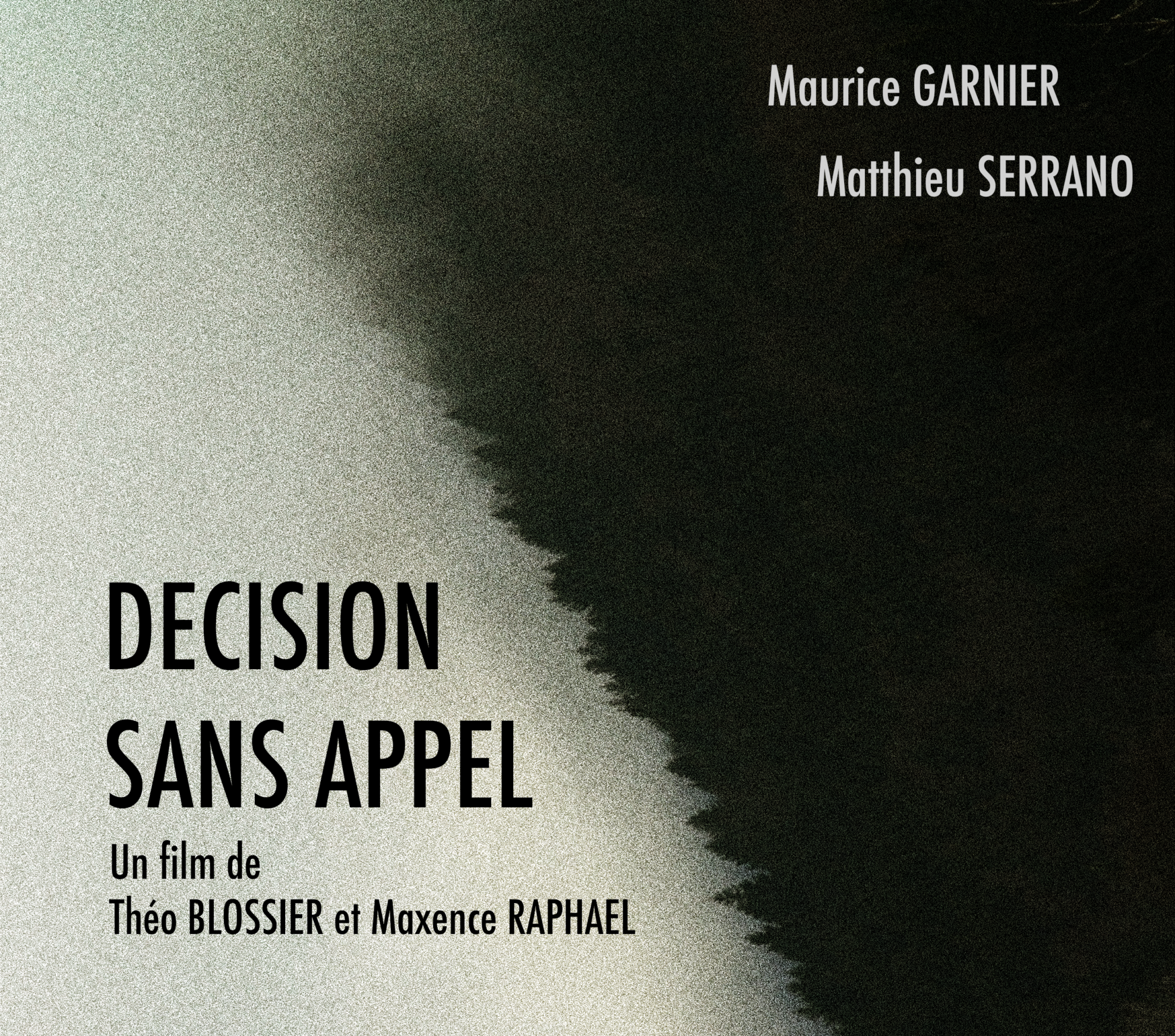 Affiche du film "Décision sans appel" de Théo Blossier et Maxence Raphael